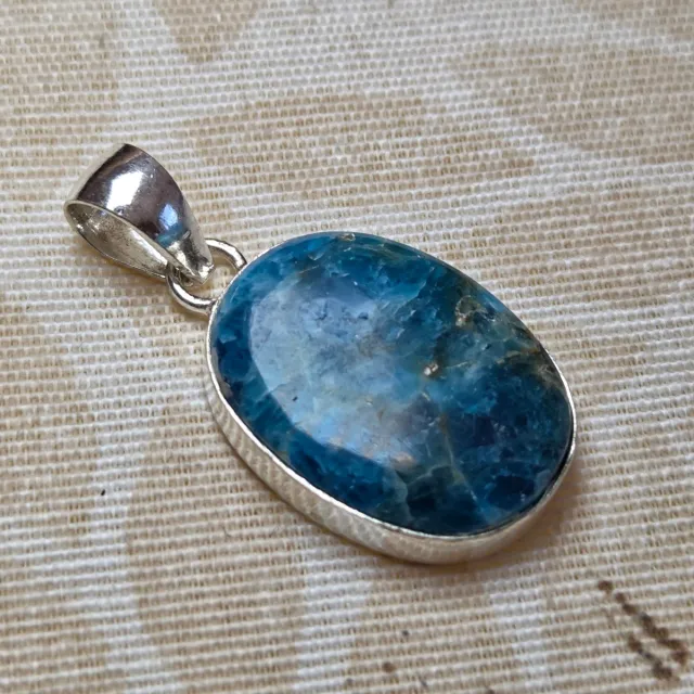 Colgante Plata 925 con Apatito Azul