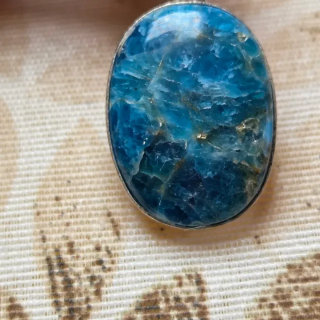 Colgante Plata 925 con Apatito Azul