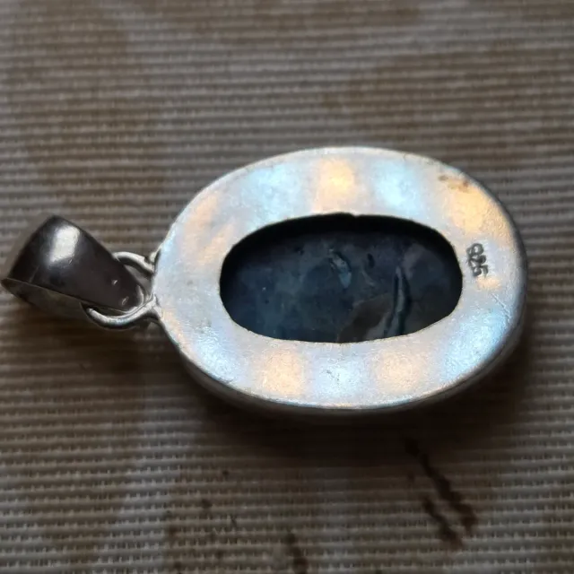 Colgante Plata 925 con Apatito Azul