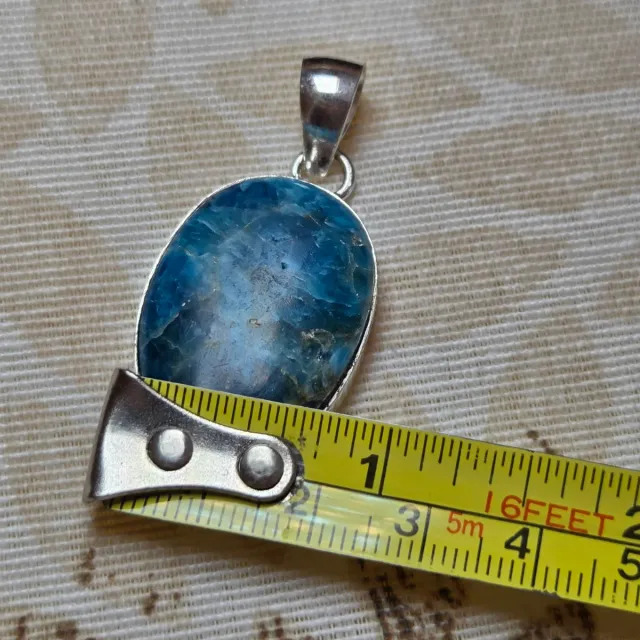 Colgante Plata 925 con Apatito Azul