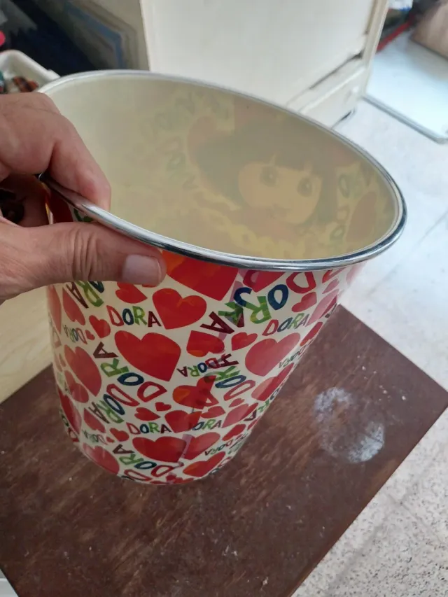 Cestino per la spazzatura per bambini Dora l'Esploratrice
