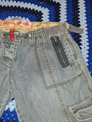 Pantalón Capri Cargo Vaquero Vintage River Island