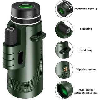 Telescopio Monocular HD 12x50 Impermeable