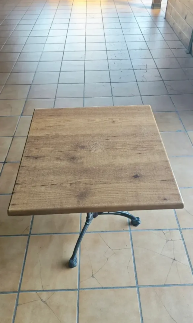 10 Mesas y 40 Sillas Terraza Marrón y Negro