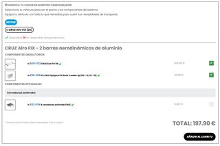 Barras Baca Aluminio CRUZ AIRO FIX BMW Serie 3