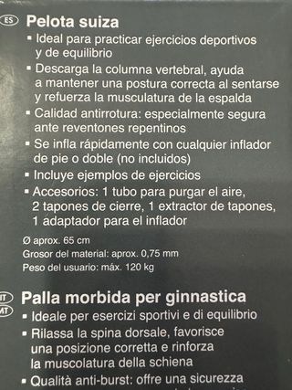 Pelota de Gimnasia Crivit Ø 65 cm