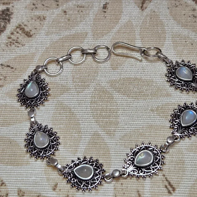Pulsera Plata 925 con Piedra Luna