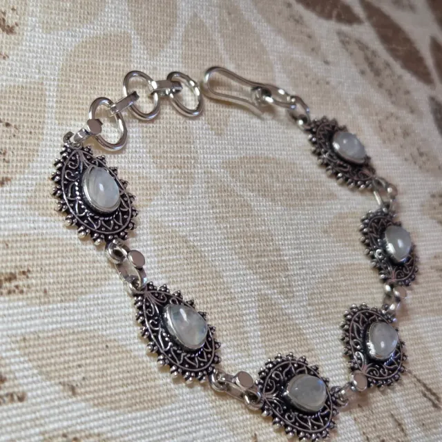 Pulsera Plata 925 con Piedra Luna