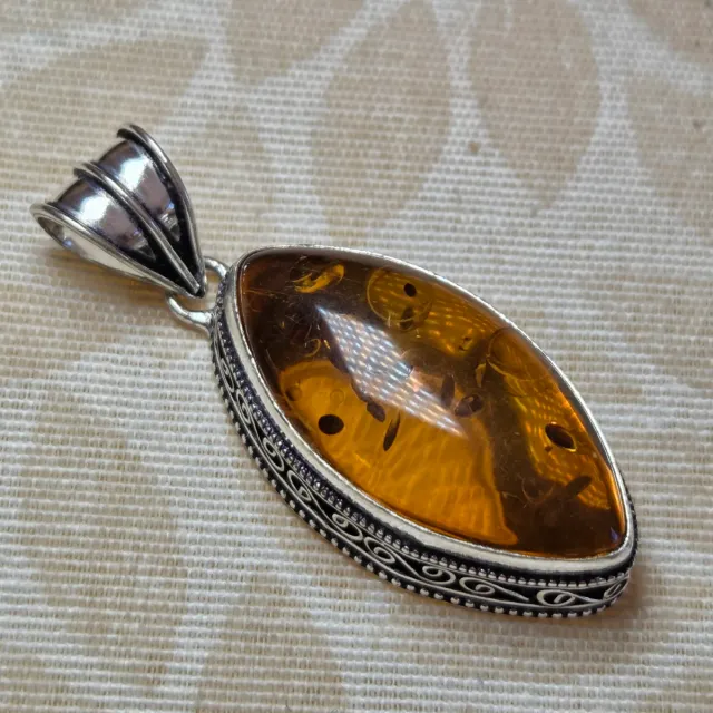 Colgante Plata 925 con Ámbar