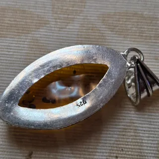 Colgante Plata 925 con Ámbar