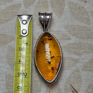 Colgante Plata 925 con Ámbar