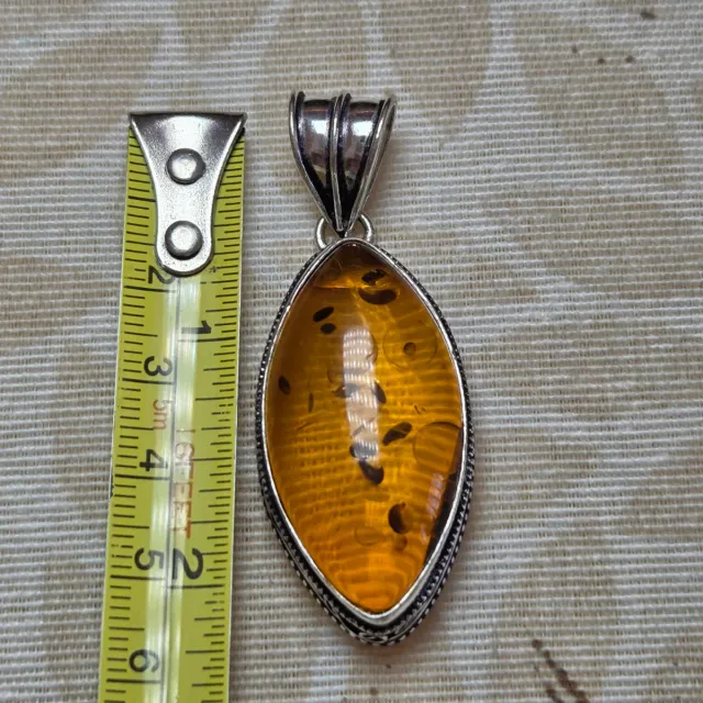 Colgante Plata 925 con Ámbar