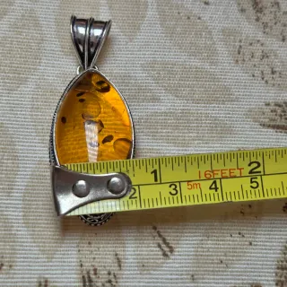 Colgante Plata 925 con Ámbar