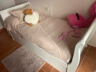 Cama nido blanca con cama supletoria