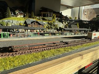 9 vagones porta camiones escala N