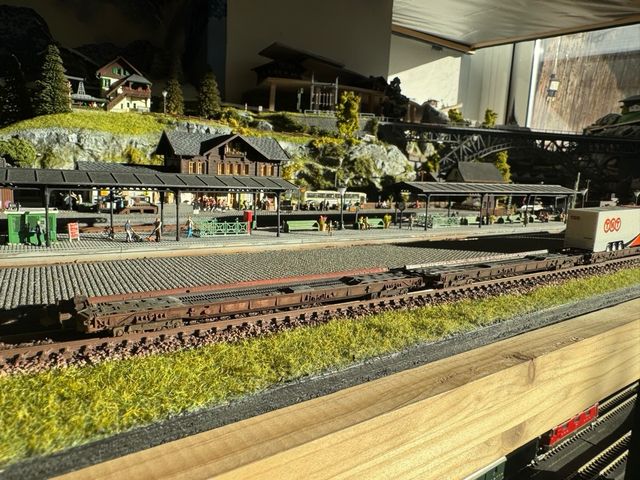 9 vagones porta camiones escala N