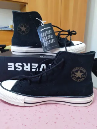 Converse Pelle Nere Tg 36.5