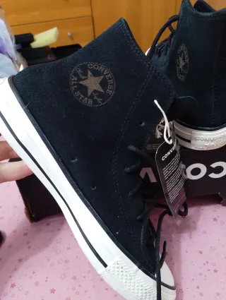 Converse Pelle Nere Tg 36.5