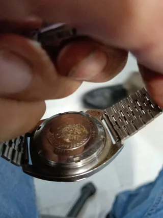 Reloj Orient Automático Verde y Plateado