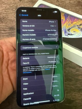 iPhone Xs Max 64GB Argento