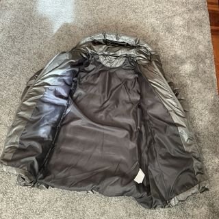 Abrigo plumífero plateado mujer T38