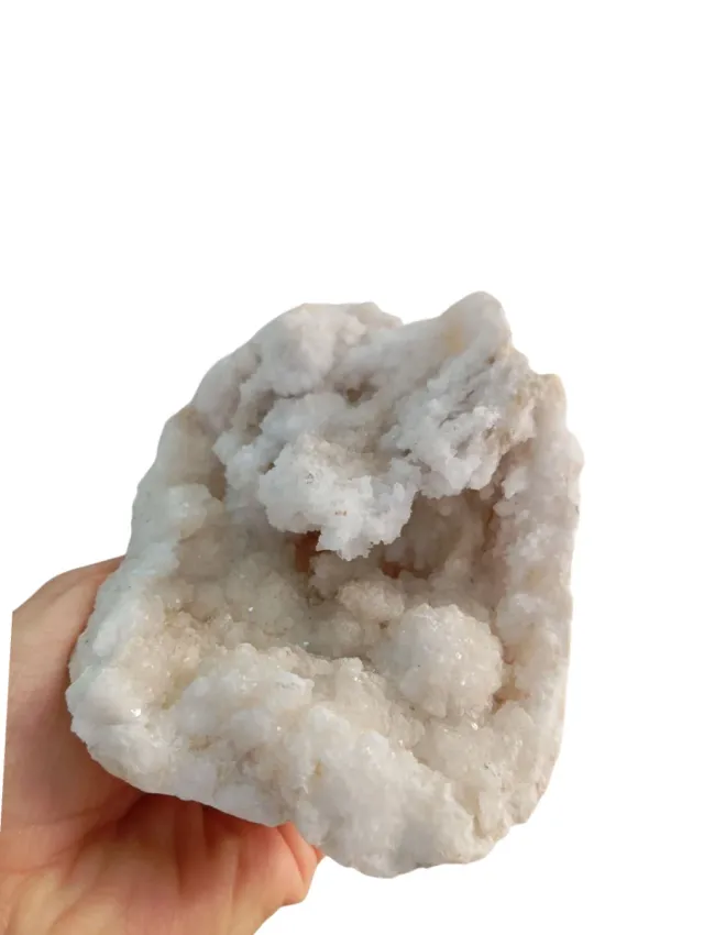 Geoda con cristalli bianchi