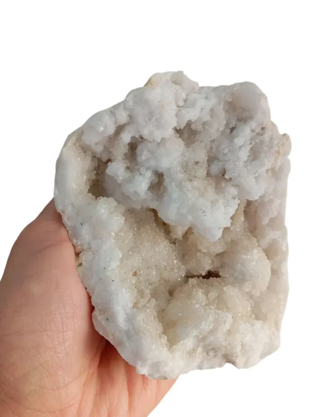 Geoda con cristalli bianchi