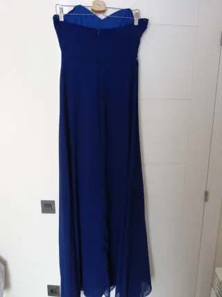 Vestido de fiesta azul largo