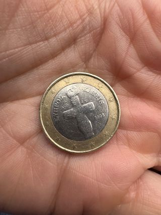 Moneda de 1 Euro Chipre 2008