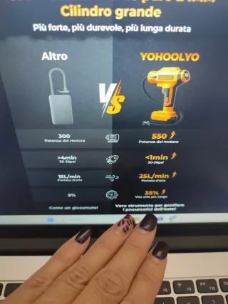 Compressore aria portatile YOHOOLYO