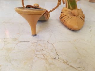 Sandalias Gino Ventori Talla 38 Tacón 7.5cm