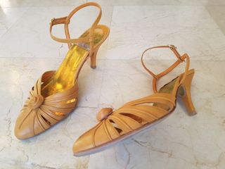 Sandalias Gino Ventori Talla 38 Tacón 7.5cm