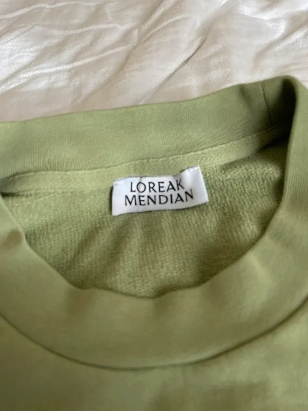 Preciosa Sudadera Loreak Mendian. Verde Pistacho