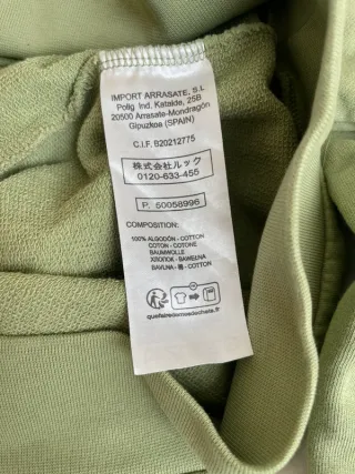 Preciosa Sudadera Loreak Mendian. Verde Pistacho