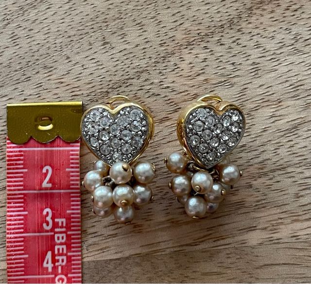 Pendientes Corazón con Perlas y Circonitas