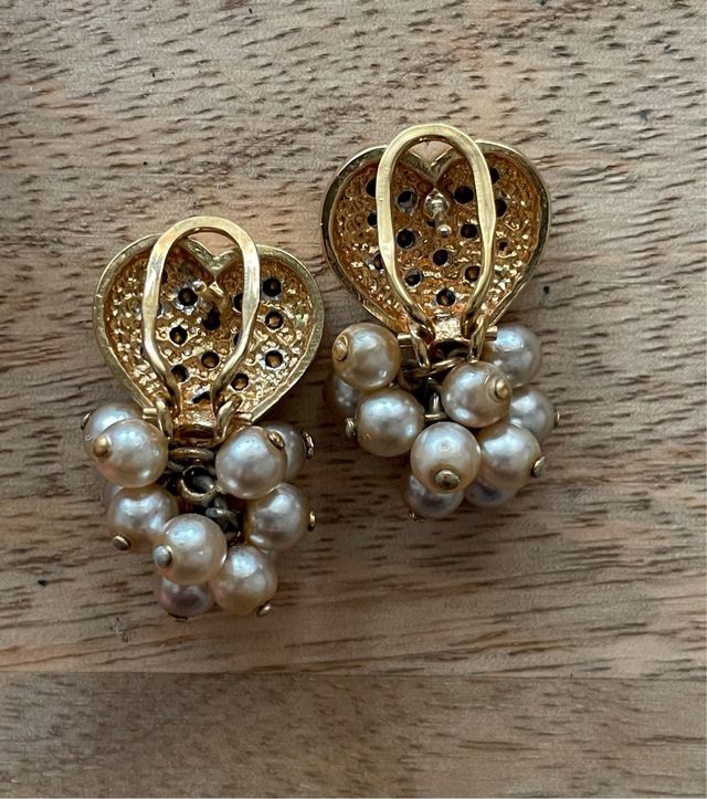 Pendientes Corazón con Perlas y Circonitas