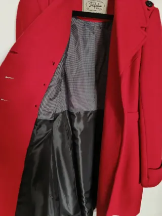 Abrigo Mujer Zara Rojo