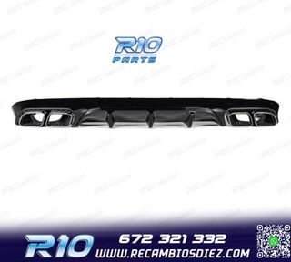 DIFUSOR MERCEDES CLASE E C238 16- AMG NEGRO BRILLO LOOK E63