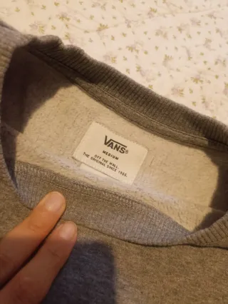 Sudadera Gris Vans Off The Wall