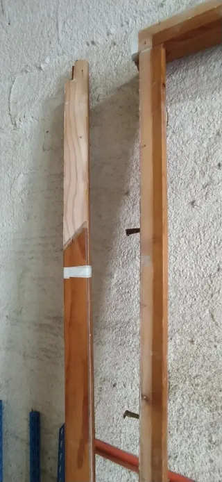 Puerta de pino rústica 70cm con premarco