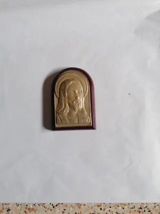 Piccola icona sacra argentata