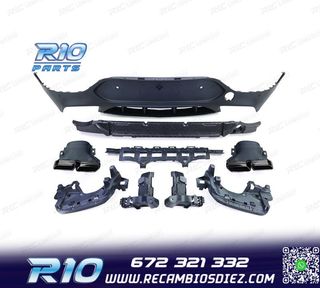 DIFUSOR MERCEDES GLC C253 COUPE 16-19 LOOK GLC63 + COLAS ESC