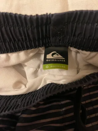 Bañador Quiksilver Rayas Azules y Grises