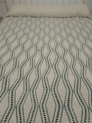 Colcha ganchillo vintage grande