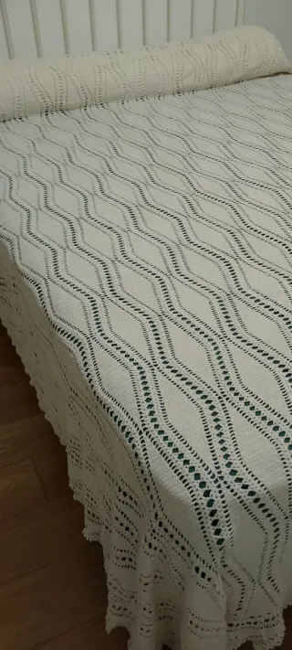 Colcha ganchillo vintage grande