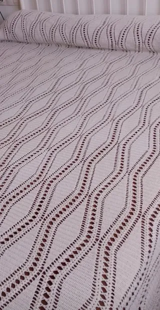 Colcha ganchillo vintage grande