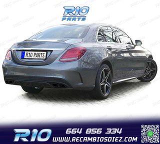 DIFUSOR MERCEDES CLASE C W205 SEDAN 13-18 LOOK AMG + COLAS E