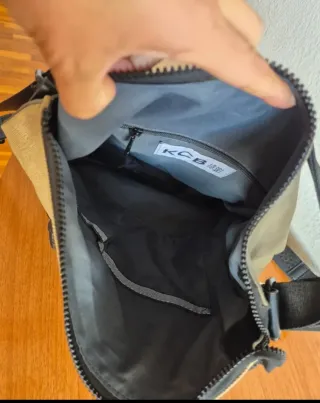 Mochila KCB Beige y Verde Oliva