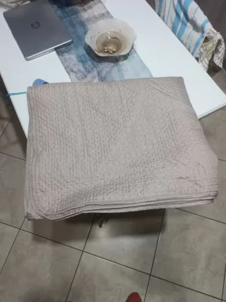 Copriletto 1 piazza e mezza color tortora