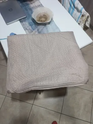 Copriletto 1 piazza e mezza color tortora